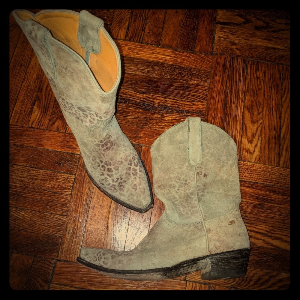 Authentic Old Gringo Leopard Print Boots